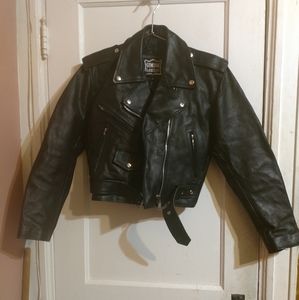 Black Leather Biker Jacket